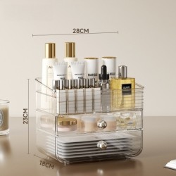 Jumper Kids ชั้นวางเครื่องสำอางค์ กล่องเก็บเครื่องสำอางค์ มีลิ้นชัก จัดระเบียบเครื่องสำอางค์ ใส่ขวดทรงสูงได้
