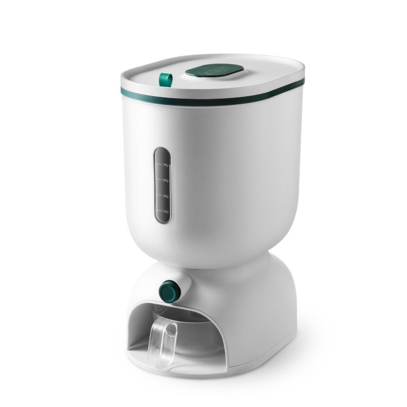 Jumper Kids Rice bucket ถังข้าวสาร ที่เก็บ กล่องเก็บข้าวสาร กดใส่ถ้วยได้เลย ความจุ 7-10 กิโลกรัม