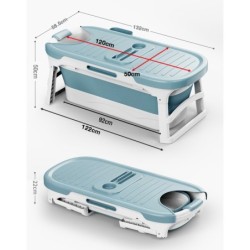 Jumper Kids อ่างอาบน้ำสำหรับผู้ใหญ่ พับเก็บได้ ขนาดใหญ่ผุ้ใหญ่แช่ได้สบายๆ รับน้ำหนักได้ 300 กก.