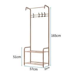 Jumper Kids ราวตากผ้า  แขวนเสื้อ  ตั้งพื้น วัสดุเป็นเหล็กเคลือบกันสนิม พร้อมชั้นวางของ และขากันลื่น