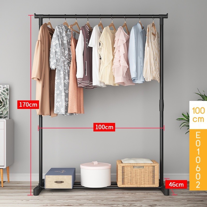 Jumper Kids ราวตากผ้าเหล็ก แขวนผ้าบาร์คู่ บาร์เดี่ยว แขวนเสื้อ พร้อมชั้นที่วางของ ที่แขวนผ้าและหมวก