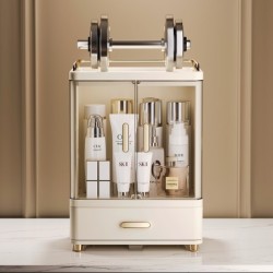 Jumper ชั้นวางเครื่องสำอางค์ กล่องเก็บเครื่องสำอางค์ ฝาปิดแม่เหล็ก วางของบนกล่องเพิ่มได้ กันฝุ่น กันน้ำ แข็งแรงใช้ได้นาน