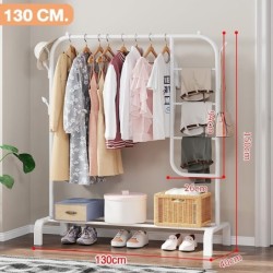 Jumper Kids ราวตากผ้าเหล็ก แขวนผ้าบาร์คู่ บาร์เดี่ยว แขวนเสื้อ พร้อมชั้นที่วางของ ที่แขวนผ้าและหมวก