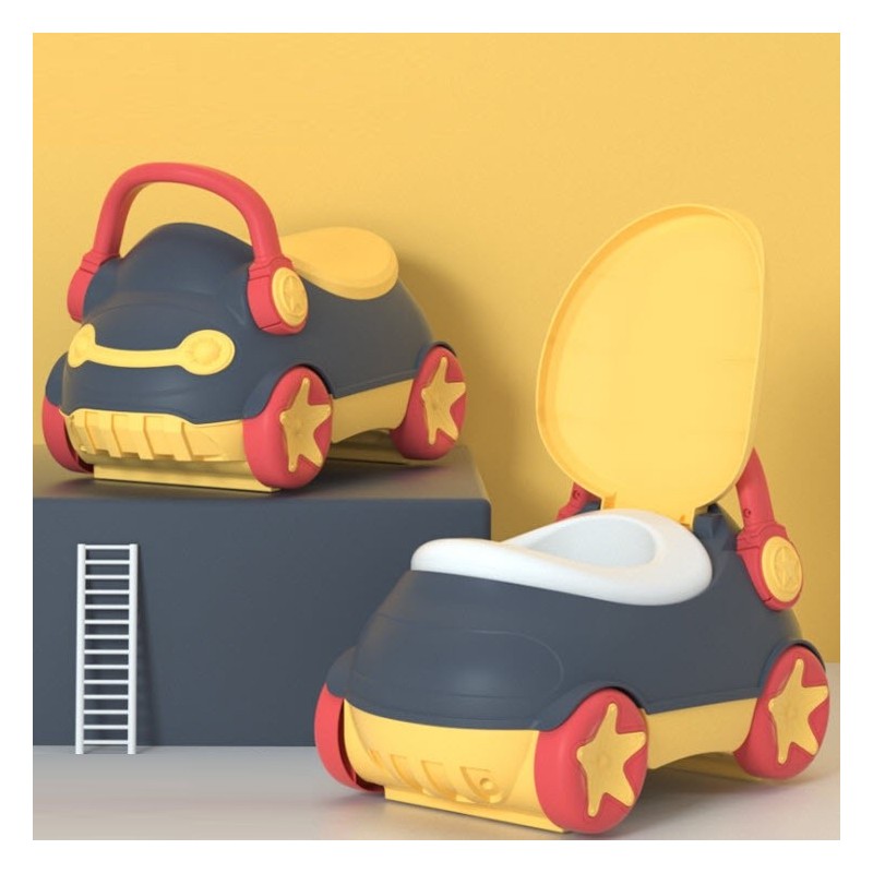 Jumper Kids กระโถน กระโถนสำหรับเด็ก ชักโครกเด็กสำหรับฝึกขับถ่าย ทรงรถฝึกพัฒนาการ