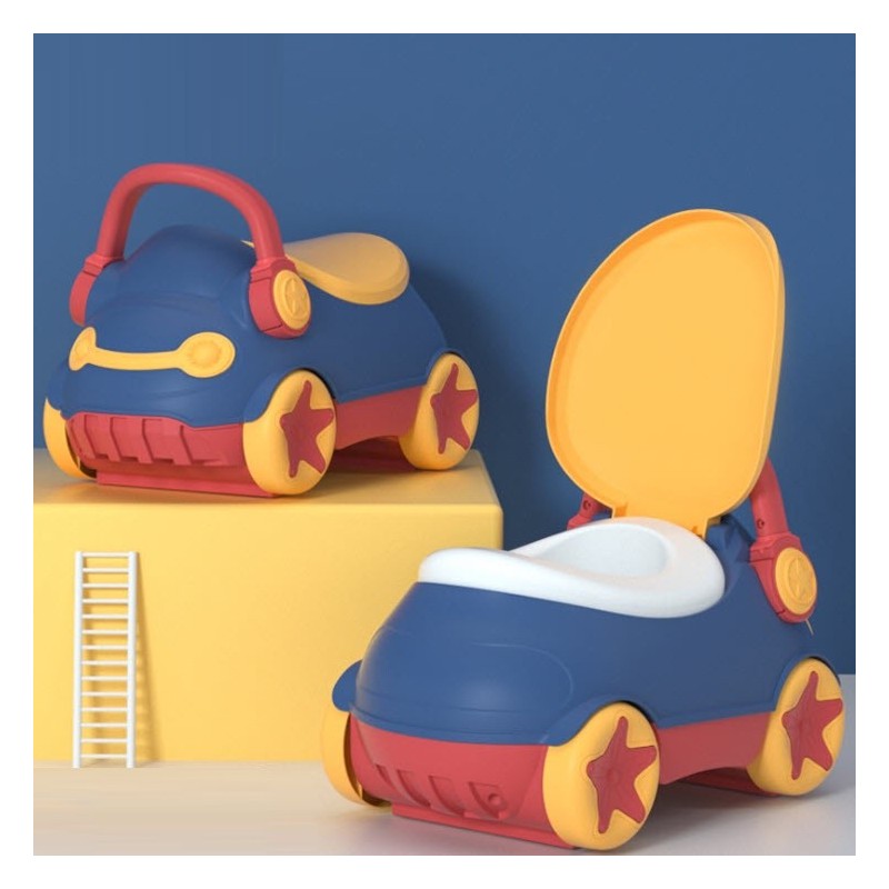 Jumper Kids กระโถน กระโถนสำหรับเด็ก ชักโครกเด็กสำหรับฝึกขับถ่าย ทรงรถฝึกพัฒนาการ