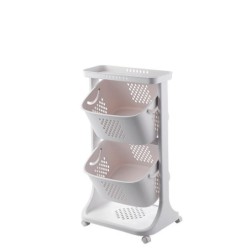 Jumper Kids ตะกร้าอเนกประสงค์ ตะกร้ามีล้อหมุนได้ 360 องศา วัสดุ PP แข็งแรงทนทาน