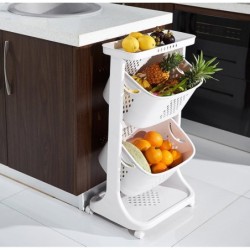 Jumper Kids ตะกร้าอเนกประสงค์ ตะกร้ามีล้อหมุนได้ 360 องศา วัสดุ PP แข็งแรงทนทาน