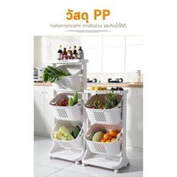 Jumper Kids ตะกร้าอเนกประสงค์ ตะกร้ามีล้อหมุนได้ 360 องศา วัสดุ PP แข็งแรงทนทาน