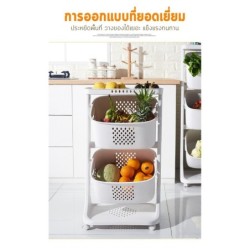 Jumper Kids ตะกร้าอเนกประสงค์ ตะกร้ามีล้อหมุนได้ 360 องศา วัสดุ PP แข็งแรงทนทาน