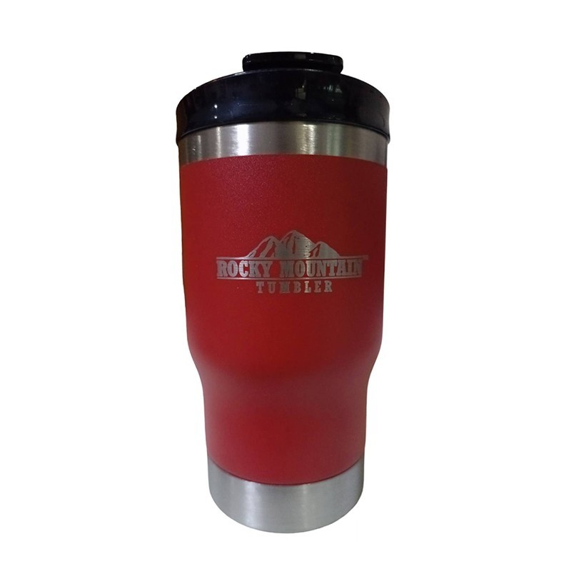 Rocky Mountain แก้วเก็บความเย็น ของแท้ ปลอดสารพิษ พร้อมฝาแก้วแบบสไลด์ ขนาด 11 ออนซ์ สแตนเลส 304