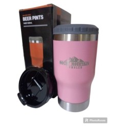 Rocky Mountain แก้วเก็บความเย็น ของแท้ ปลอดสารพิษ พร้อมฝาแก้วแบบสไลด์ ขนาด 11 ออนซ์ สแตนเลส 304