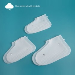 Jumper Kids ซิลิโคนรองเท้ากันฝน ถุงหุ้มรองเท้า Rain Cusodie บูท พร้อมพื้นยางกันลื่น