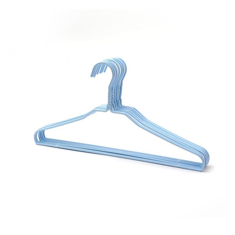 Jumper ไม้แขวนเสื้อเหล็ก 10 อัน รุ่น ECO เคลือบ PVC กันสนิม ของแท้รับประกันคุณภาพ ขนาด 38 x 20 cm