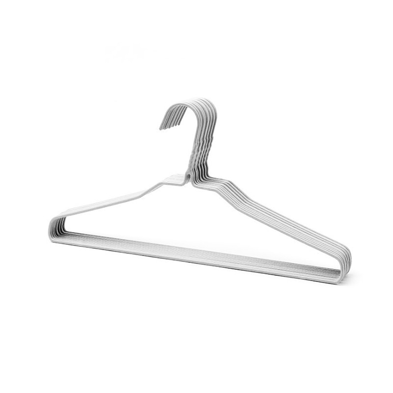 Jumper ไม้แขวนเสื้อเหล็ก 10 อัน รุ่น ECO เคลือบ PVC กันสนิม ของแท้รับประกันคุณภาพ ขนาด 38 x 20 cm