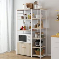 Jumper Kids ชั้นวางของในห้องครัว สำหรับวางไมโครเวฟ เตาอบ เครื่องปรุงรส เคลื่อนย้ายได้ มีหลายช่อง