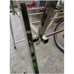 Jumper Kids ราวตากผ้าพับได้ ราวตากผ้าสแตนเลส  ที่แขวนเสื้อ กางได้ 2 ข้าง ขนาด 162 x 97 x 55 cm