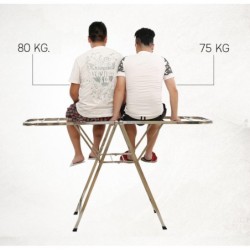 Jumper Kids ราวตากผ้าพับได้ ราวตากผ้าสแตนเลส  ที่แขวนเสื้อ กางได้ 2 ข้าง ขนาด 162 x 97 x 55 cm