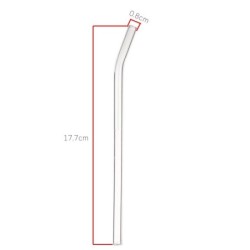 Jumper Kids หลอดแก้ว หลอดดูดน้ำ ใช้ซ้ำได้ พร้อมแปลงทำความสะอาด (แพ็ค 2 ชิ้น)