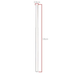 Jumper Kids หลอดแก้ว หลอดดูดน้ำ ใช้ซ้ำได้ พร้อมแปลงทำความสะอาด (แพ็ค 2 ชิ้น)