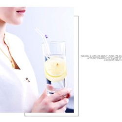 Jumper Kids หลอดแก้ว หลอดดูดน้ำ ใช้ซ้ำได้ พร้อมแปลงทำความสะอาด (แพ็ค 2 ชิ้น)