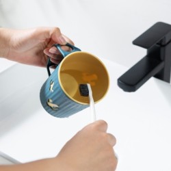 Jumper Kids แก้ว แก้วน้ำ มีที่ใส่แปรงฟัน พลาสติกคุณภาพ ใส่น้ำป้วนปาก วางคว่ำได้ด้วยตัวเอง ทรงสวย