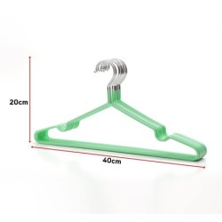 ไม้แขวนเสื้อ ไม้แขวนเสื้อสแตนเลส เคลือบซิลีโคน ป้องกันลื่นไถล ผู้ใหญ่ 40cm*20cm เด็ก 30x18cm
