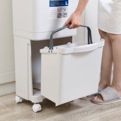 Jumper Kids ถังขยะ สองชั้น สำหรับห้องครัว มีฝาปิด พร้อมล้อเลื่อน เหมาะสำหรับพื้นที่ขนาดเล็กแยกขยะได้