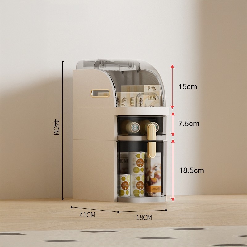 Jumper Kids ชั้นวางของ ตู้เก็บของ ตู้ลิ้นชัก สำหรับที่แคบ มีล้อเลื่อน รับน้ำหนักได้เยอะ แข็งแรงทนทาน รุ่นใหม่ สีครีม