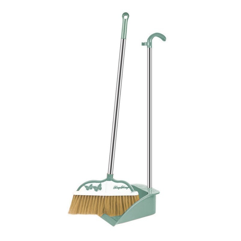 Jumper Kids ไม้กวาด พร้อมที่โกยผง ชุดไม้กวาด ไม้กวาดพื้น ตั้งเก็บได้