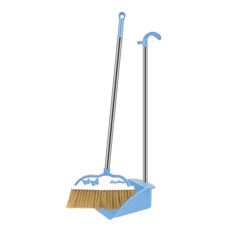 Jumper Kids ไม้กวาด พร้อมที่โกยผง ชุดไม้กวาด ไม้กวาดพื้น ตั้งเก็บได้