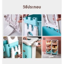 Jumper Kids ตะกร้าเก็บของ อเนกประสงค์  ใส่ของเล่น กันน้ำ พร้อมล้อเลื่อน 4 ล้อ