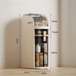 Jumper Kids ชั้นวางของ ตู้เก็บของ ตู้ลิ้นชัก สำหรับที่แคบ มีล้อเลื่อน รับน้ำหนักได้เยอะ แข็งแรงทนทาน รุ่นใหม่ สีครีม