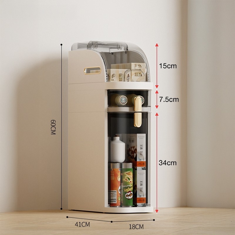 Jumper Kids ชั้นวางของ ตู้เก็บของ ตู้ลิ้นชัก สำหรับที่แคบ มีล้อเลื่อน รับน้ำหนักได้เยอะ แข็งแรงทนทาน รุ่นใหม่ สีครีม