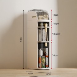 Jumper Kids ชั้นวางของ ตู้เก็บของ ตู้ลิ้นชัก สำหรับที่แคบ มีล้อเลื่อน รับน้ำหนักได้เยอะ แข็งแรงทนทาน รุ่นใหม่ สีครีม