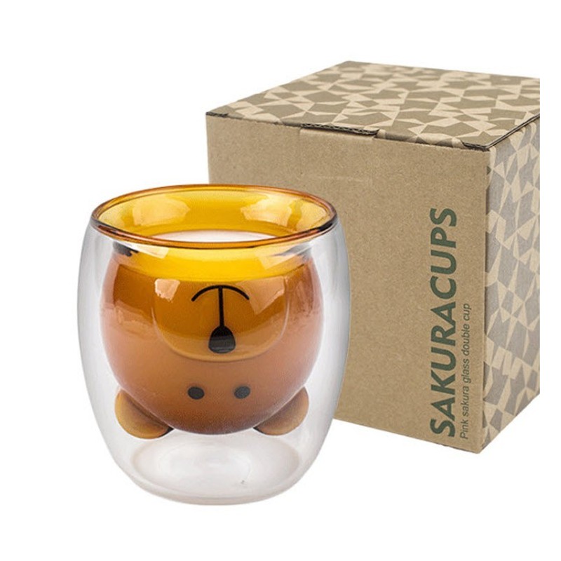 Jumper Kids แก้วหมี แก้วสองชั้น  ขนาด 250 ml.