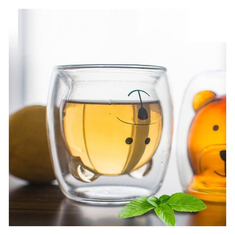 Jumper Kids แก้วหมี แก้วสองชั้น  ขนาด 250 ml.