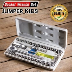 JUMPER KIDS 40 PCS Combination Socket Wrench Set ชุดประแจบล็อก 40 ชิ้น ชุดประแจ กล่องเครื่องมือ ชุดเครื่องมือ พกพาง่าย