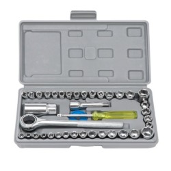 JUMPER KIDS 40 PCS Combination Socket Wrench Set ชุดประแจบล็อก 40 ชิ้น ชุดประแจ กล่องเครื่องมือ ชุดเครื่องมือ พกพาง่าย