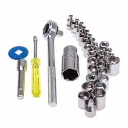 JUMPER KIDS 40 PCS Combination Socket Wrench Set ชุดประแจบล็อก 40 ชิ้น ชุดประแจ กล่องเครื่องมือ ชุดเครื่องมือ พกพาง่าย