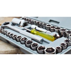 JUMPER KIDS 40 PCS Combination Socket Wrench Set ชุดประแจบล็อก 40 ชิ้น ชุดประแจ กล่องเครื่องมือ ชุดเครื่องมือ พกพาง่าย