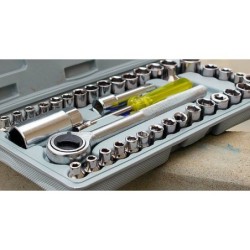 JUMPER KIDS 40 PCS Combination Socket Wrench Set ชุดประแจบล็อก 40 ชิ้น ชุดประแจ กล่องเครื่องมือ ชุดเครื่องมือ พกพาง่าย