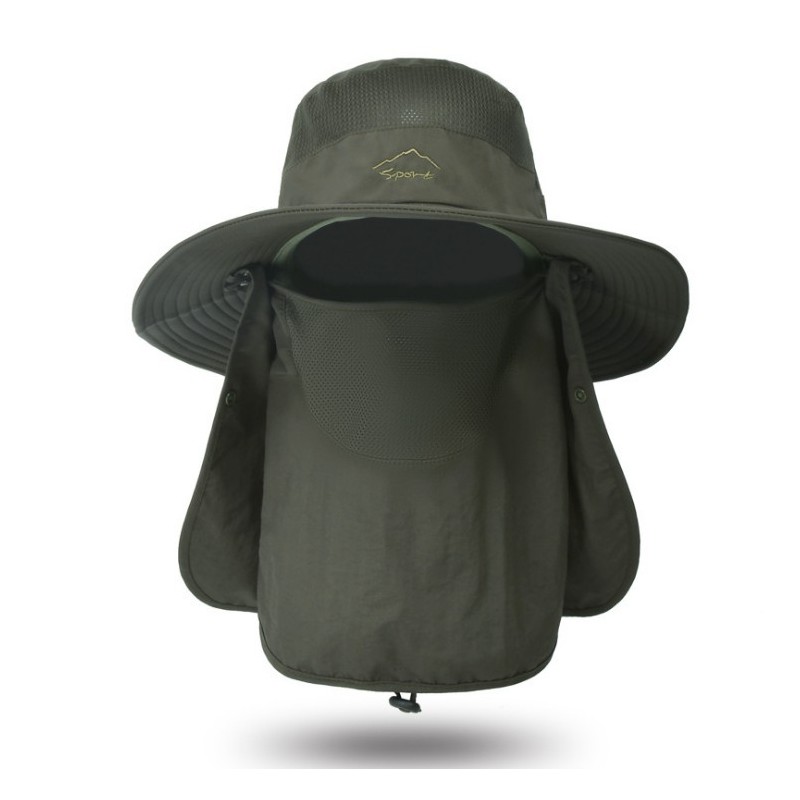 Jumper หมวกกันแดด 360 องศา มีผ้า มีหน้ากาก คลุมหน้า กัน UV ทรงปีกรอบ สำหรับทำงาน กลางแจ้ง เดินป่า