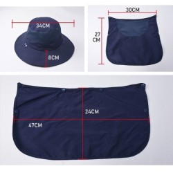 Jumper หมวกกันแดด 360 องศา มีผ้า มีหน้ากาก คลุมหน้า กัน UV ทรงปีกรอบ สำหรับทำงาน กลางแจ้ง เดินป่า