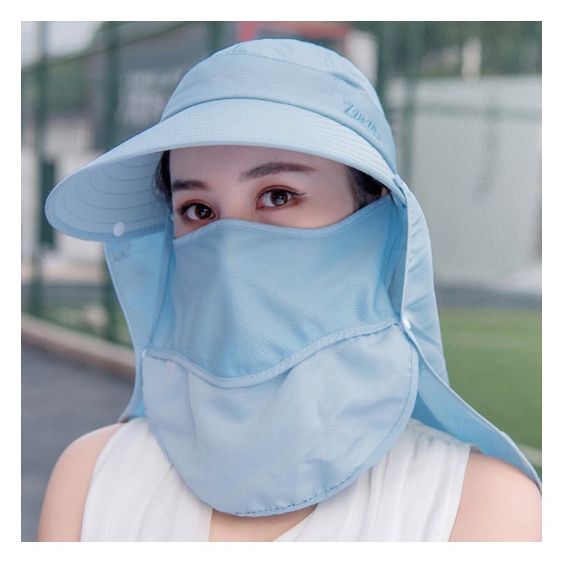 Jumper Kids หมวกกันแดด 360 องศา ป้องกันความร้อน, UV ลม - กันฝุ่น ทรงสวยงาม มีผ้าคลุมหน้า ทรงปีกกว้าง