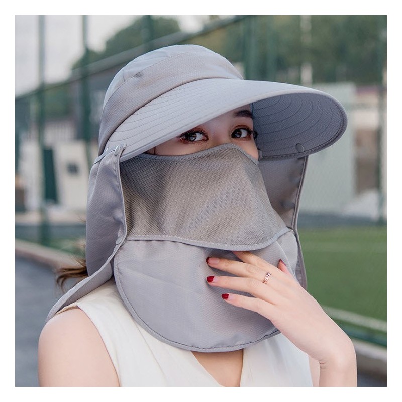 Jumper Kids หมวกกันแดด 360 องศา ป้องกันความร้อน, UV ลม - กันฝุ่น ทรงสวยงาม มีผ้าคลุมหน้า ทรงปีกกว้าง