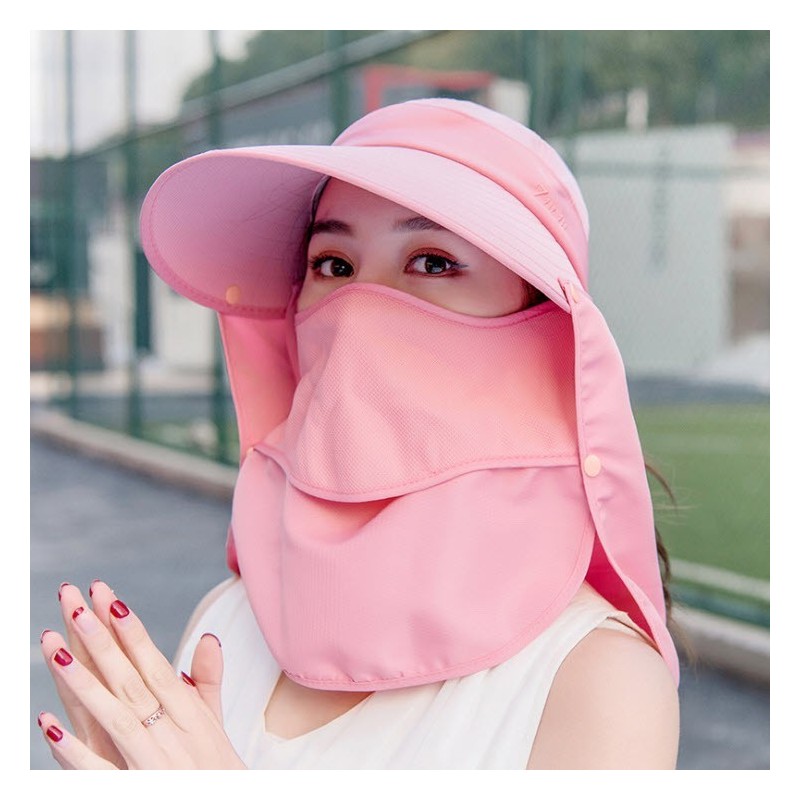 Jumper Kids หมวกกันแดด 360 องศา ป้องกันความร้อน, UV ลม - กันฝุ่น ทรงสวยงาม มีผ้าคลุมหน้า ทรงปีกกว้าง