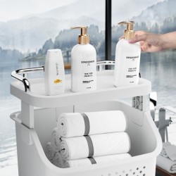 Jumper Kids ตะกร้าผ้า ตะกร้าอเนกประสงค์ 2-3 ชั้น พร้อมชั้นวางของ จัดเก็บง่าย มีล้อ แข็งแรงทนทาน