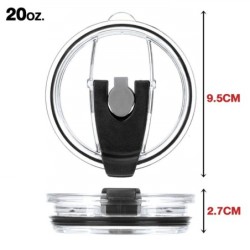 ฝาแก้ว ฝาปิดแก้ว สำหรับเก็บความเย็น Rocky Mountain และยี่ห้ออื่น กันน้ำหก ขนาด 30oz 20oz