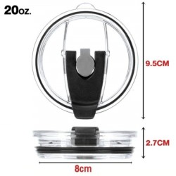 ฝาแก้ว ฝาปิดแก้ว สำหรับเก็บความเย็น Rocky Mountain และยี่ห้ออื่น กันน้ำหก ขนาด 30oz 20oz