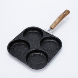 Jumper กระทะ 4 หลุม ทรงสี่เหลี่ยม ทอดไข่ดาว ย่าง ทอดไส้เบอร์เกอร์ ทำเมนูได้หลากหลาย ใช้กับเตาแม่เหล็กไฟฟ้า (สี่เหลี่ยม)